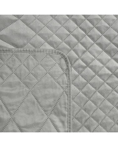 Narzuta velvet 170x210 Luiz 3 srebrna