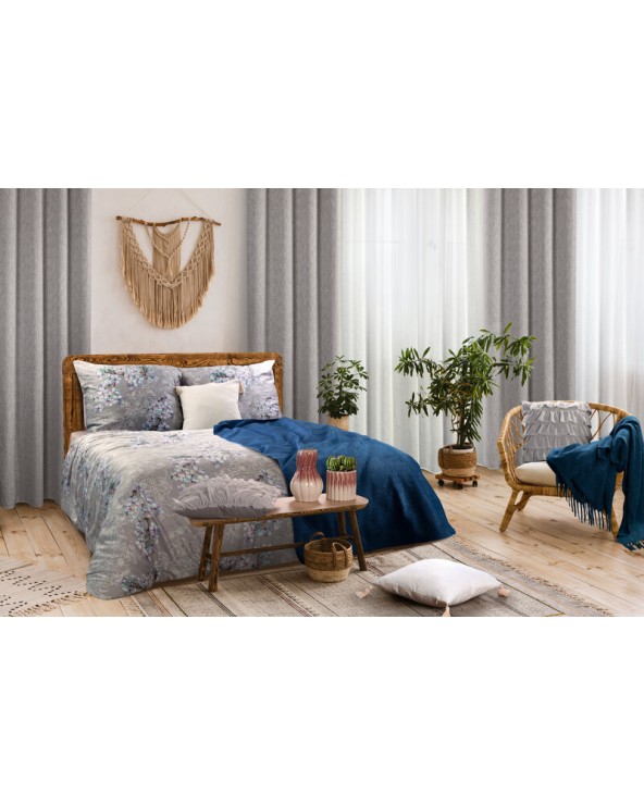 Narzuta velvet 220x240 Luiz 4 granatowa