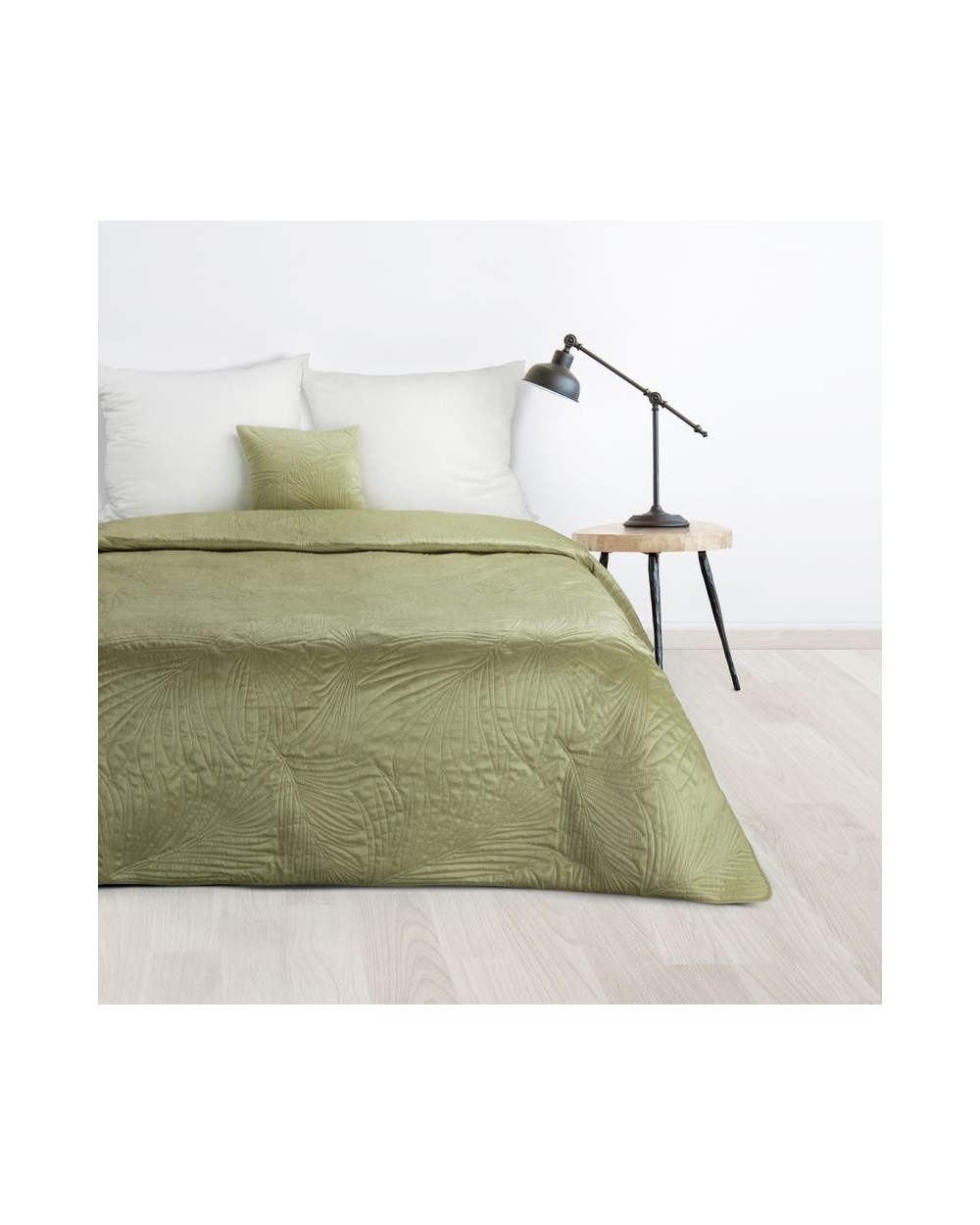 Narzuta velvet 200x220 Luiz 4 jasnozielona