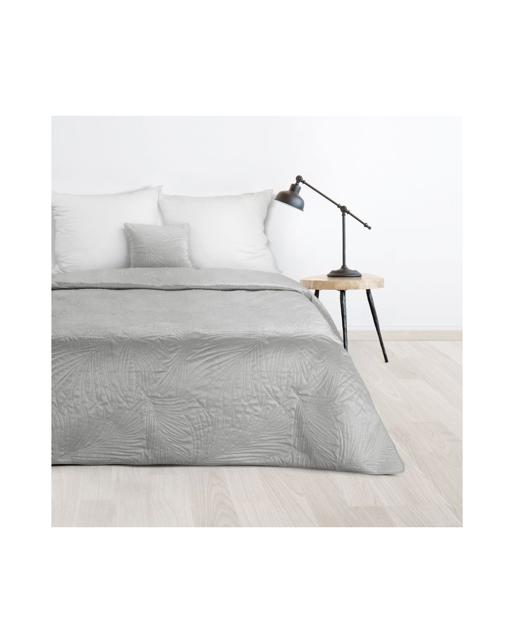 Narzuta velvet 200x220 Luiz 4 srebrna