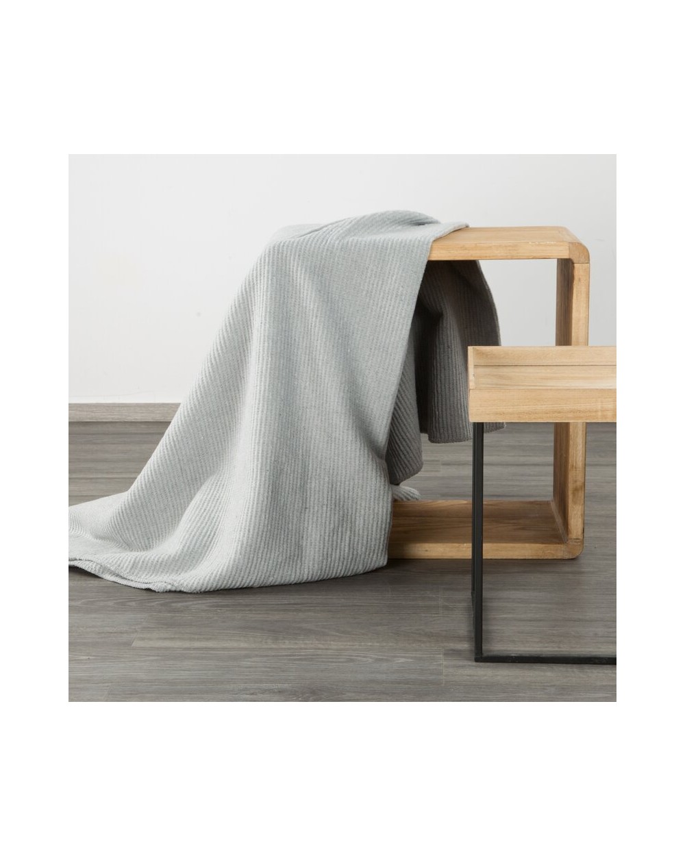 Koc bawełna 150x200 Amber srebrny