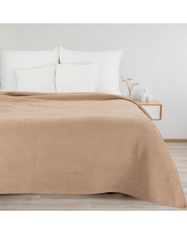 Koc bawełna 180x220 Amber beżowy 