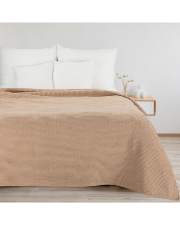 Koc bawełna 200x220 Amber beżowy 