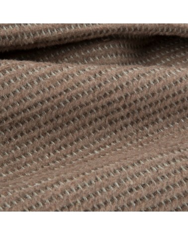 Koc bawełna 150x200 Amber ciemnobeżowy