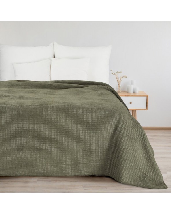 Koc bawełna 150x200 Amber oliwkowy