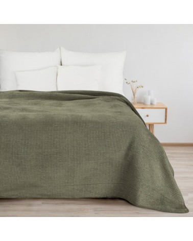 Koc bawełna 150x200 Amber oliwkowy