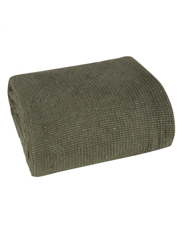 Koc bawełna 150x200 Amber oliwkowy