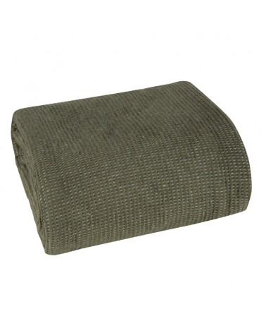 Koc bawełna 150x200 Amber oliwkowy