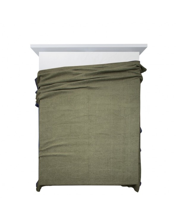 Koc bawełna 150x200 Amber oliwkowy