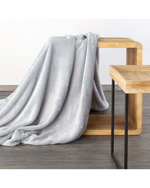 Koc pluszowy 150x200 Cindy 5 srebrny