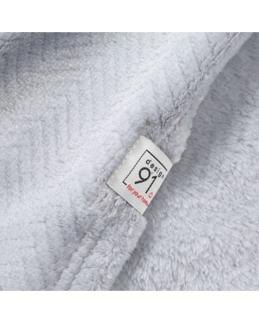 Koc pluszowy 150x200 Cindy 5 srebrny