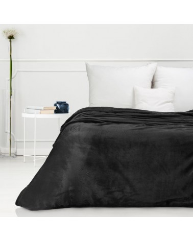 Koc pluszowy 170x210 Cindy 5 czarny