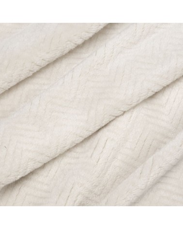 Koc pluszowy 200x220 Cindy 5 kremowy