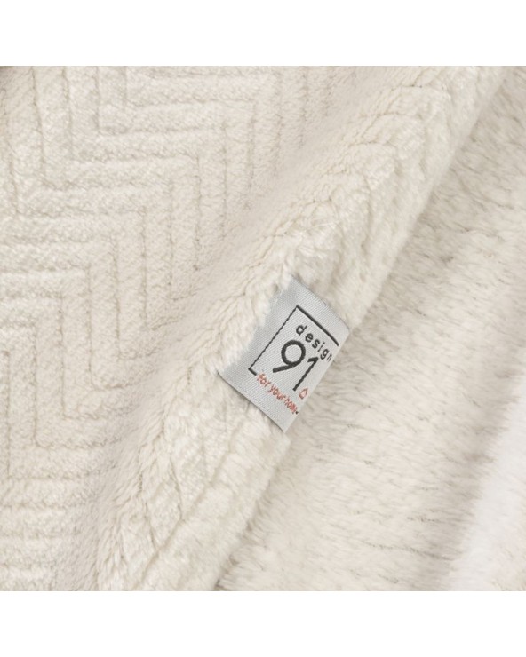 Koc pluszowy 200x220 Cindy 5 kremowy