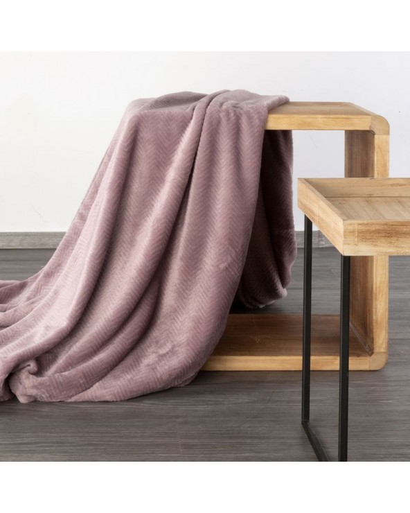 Koc pluszowy 200x220 Cindy 5 wrzosowy