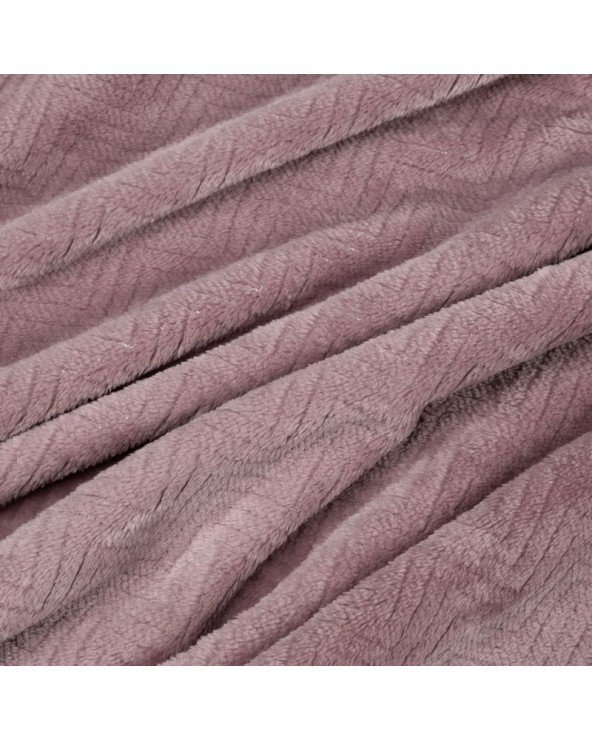 Koc pluszowy 200x220 Cindy 5 wrzosowy