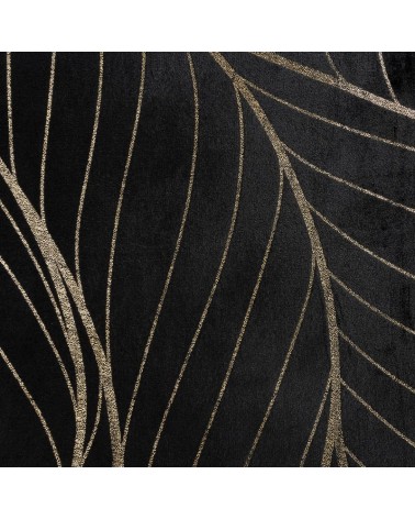 Koc pluszowy 150x200 Lotos 3 czarny/złoty