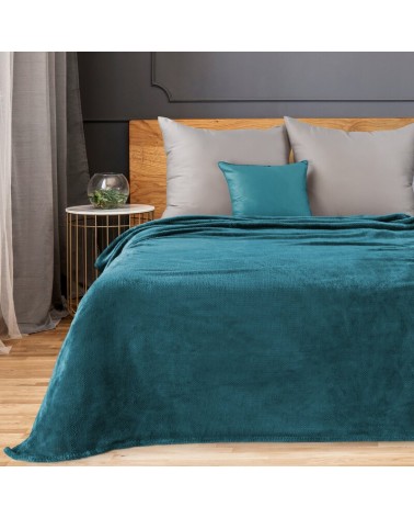 Koc pluszowy 150x200 Ricky 1 turkusowy