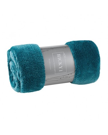 Koc pluszowy 150x200 Ricky 1 turkusowy