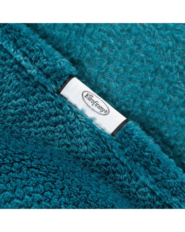 Koc pluszowy 150x200 Ricky 1 turkusowy