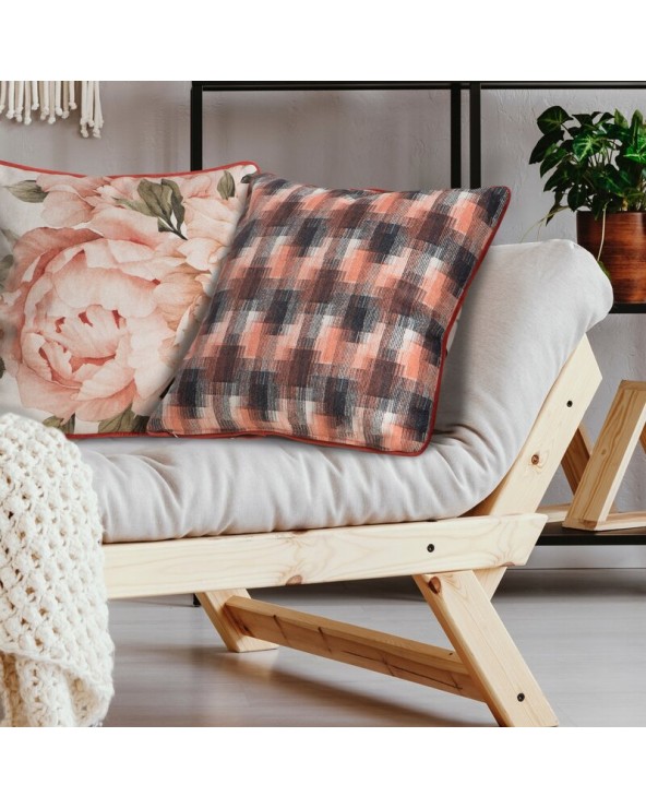 Poszewka velvet 45x45 Babel 2 ciemnoróżowa 