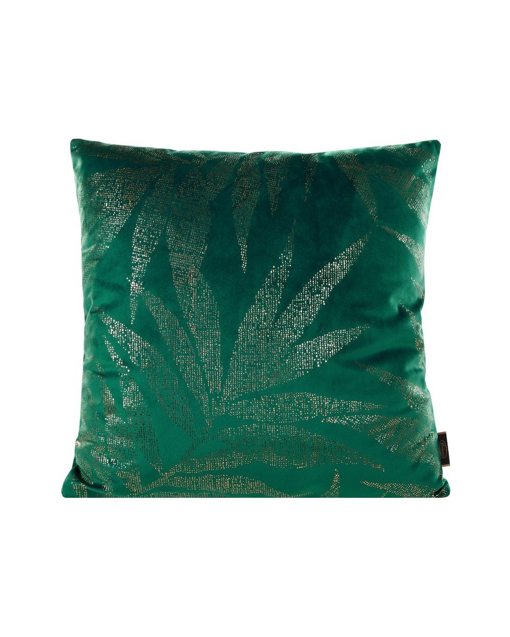 Poszewka velvet 45x45 Blink 9B ziemnozielona/złota 