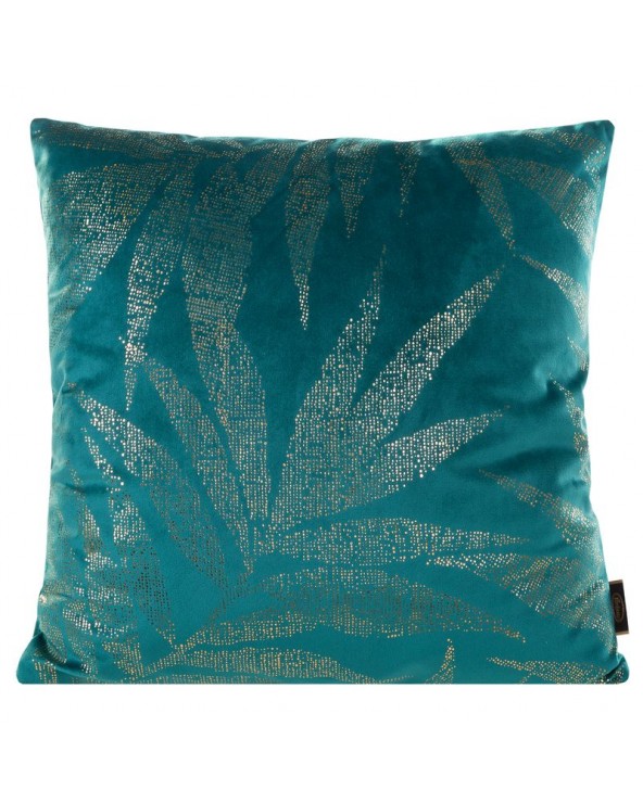 Poszewka velvet 45x45 Blink 9E turkusowa/złota