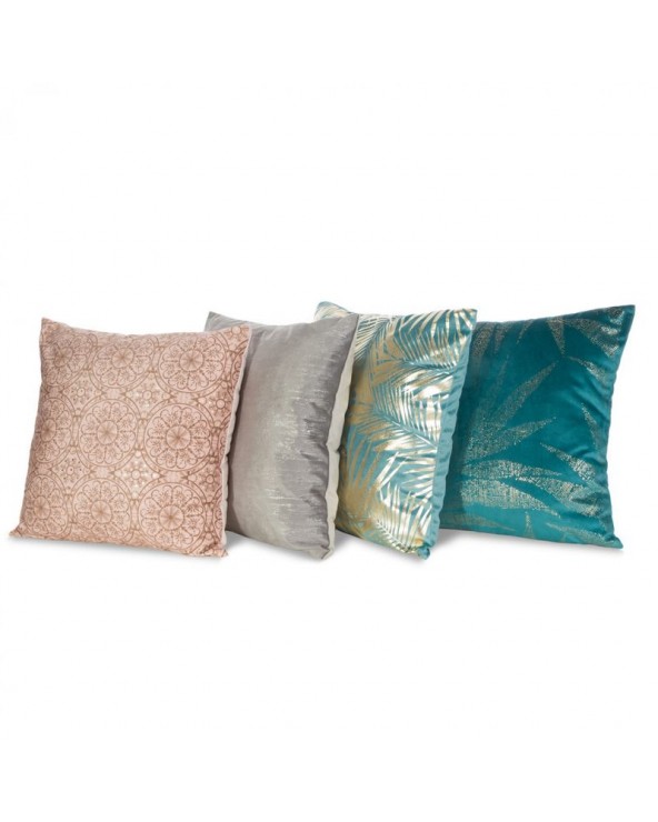 Poszewka velvet 45x45 Blink 9E turkusowa/złota