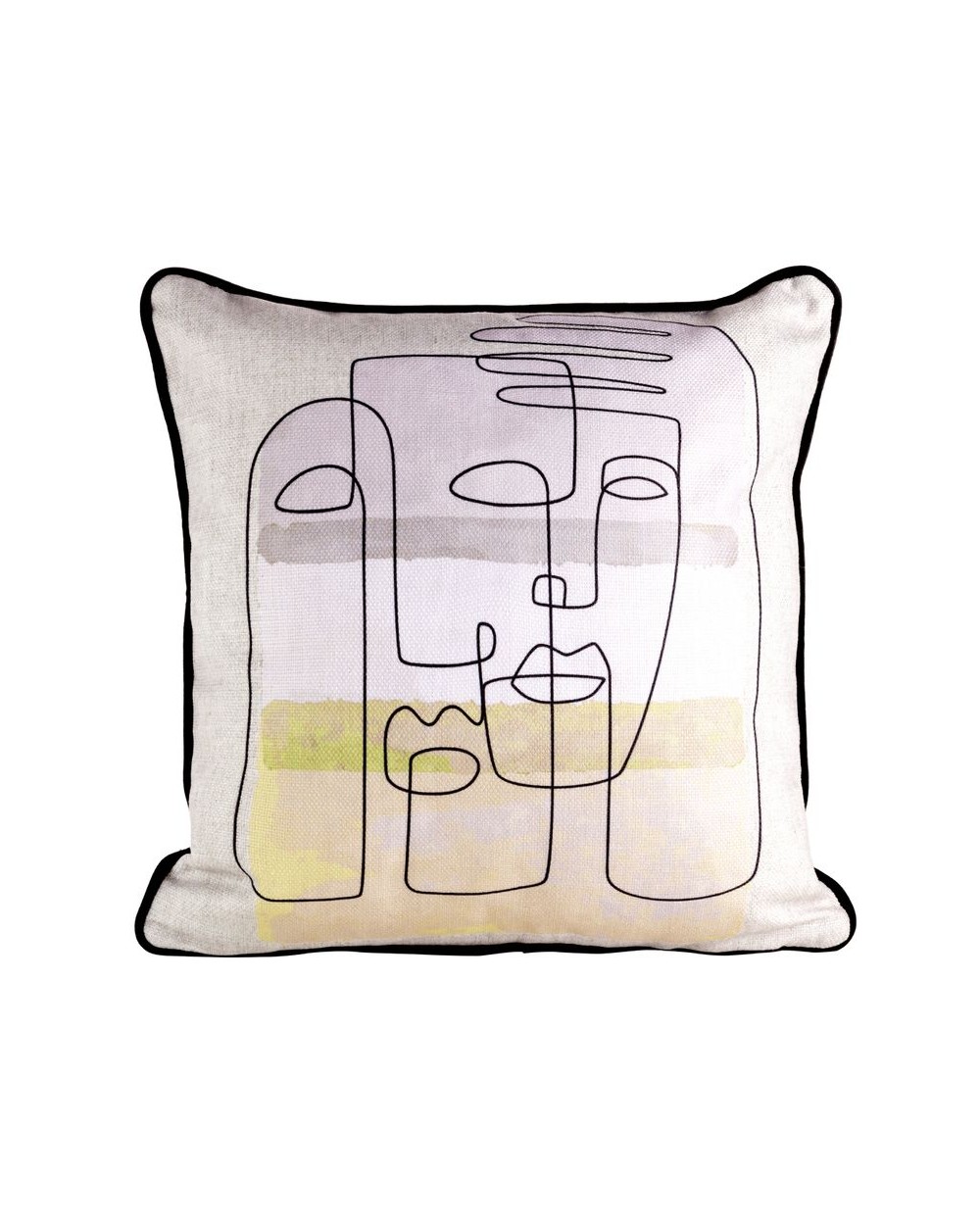 Poszewka płócienna 45x45 Jolie 2 kremowa/beżowa