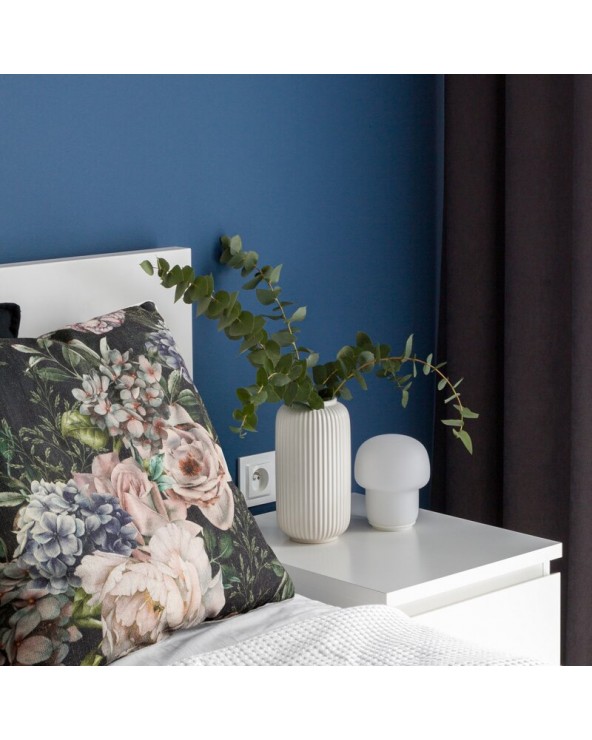 Poszewka płócienna 45x45 Len 15 zielona/czarna