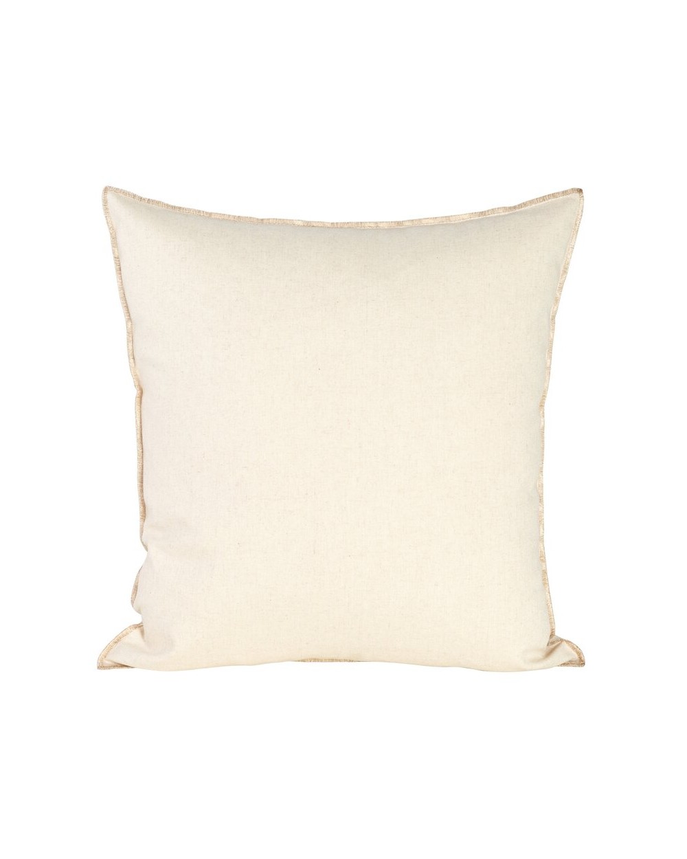 Poszewka płócienna 45x45 Len 4 kremowa/złota