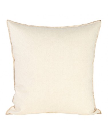 Poszewka płócienna 45x45 Len 4 kremowa/złota