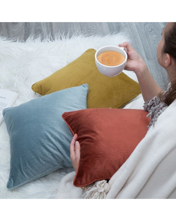 Poszewka velvet 40x40 Lili stalowa 