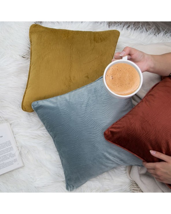 Poszewka velvet 40x40 Lili stalowa 