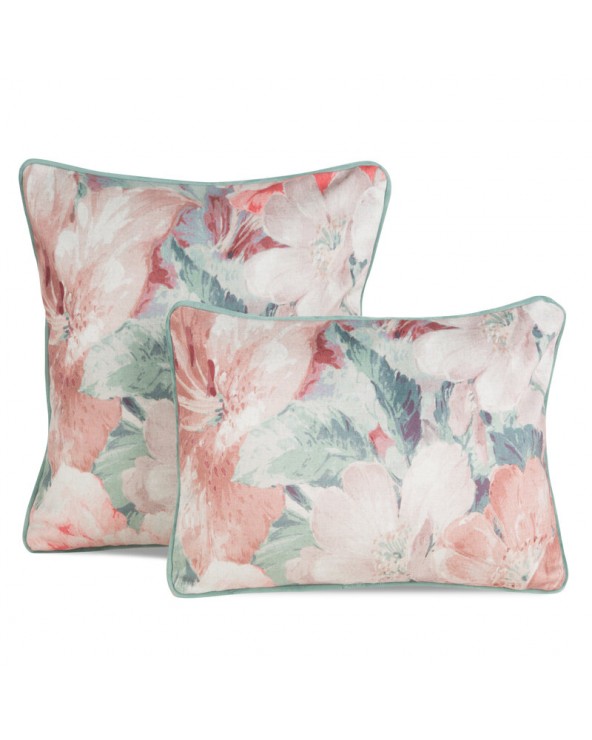 Poszewka velvet 45x45 Love ciemnoróżowa 