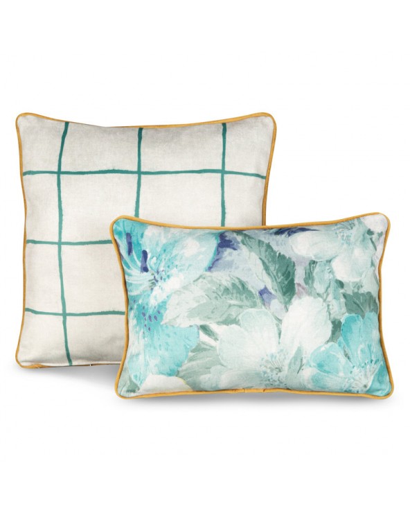 Poszewka velvet 45x45 Love turkusowa