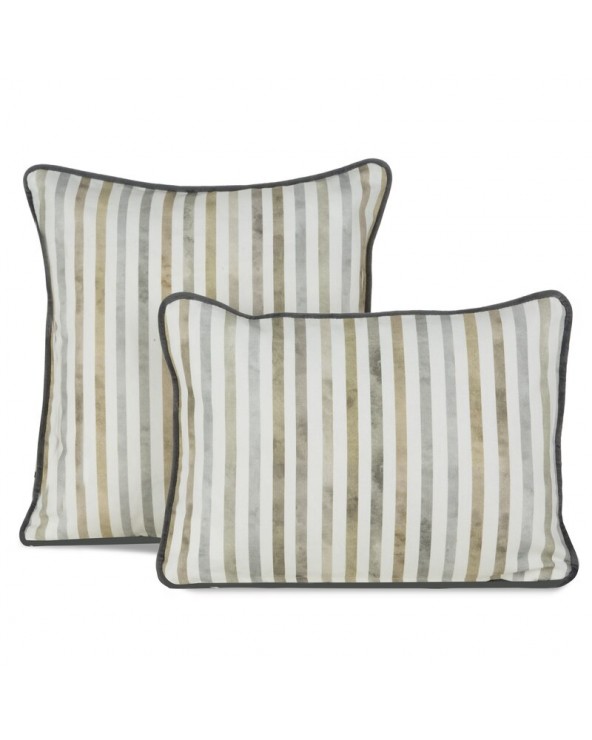 Poduszka bawełna 45x30 Palm kremowa/popielata 