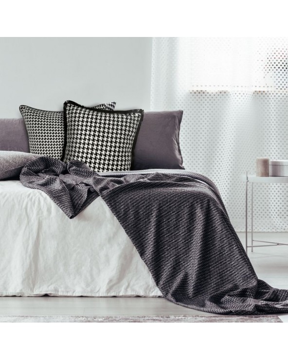 Poszewka 45x45 Pepitka 1 czarna/biała