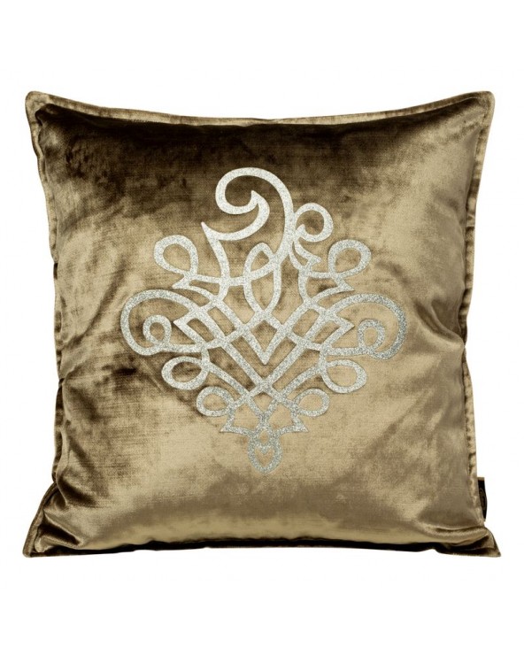 Poszewka velvet 45x45 Royal 3 ciemnobeżowa 