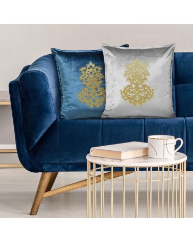 Poszewka velvet 45x45 Royal 4 srebrna