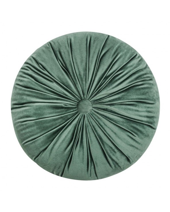 Poduszka okrągła Velvet 40 ciemnozielona