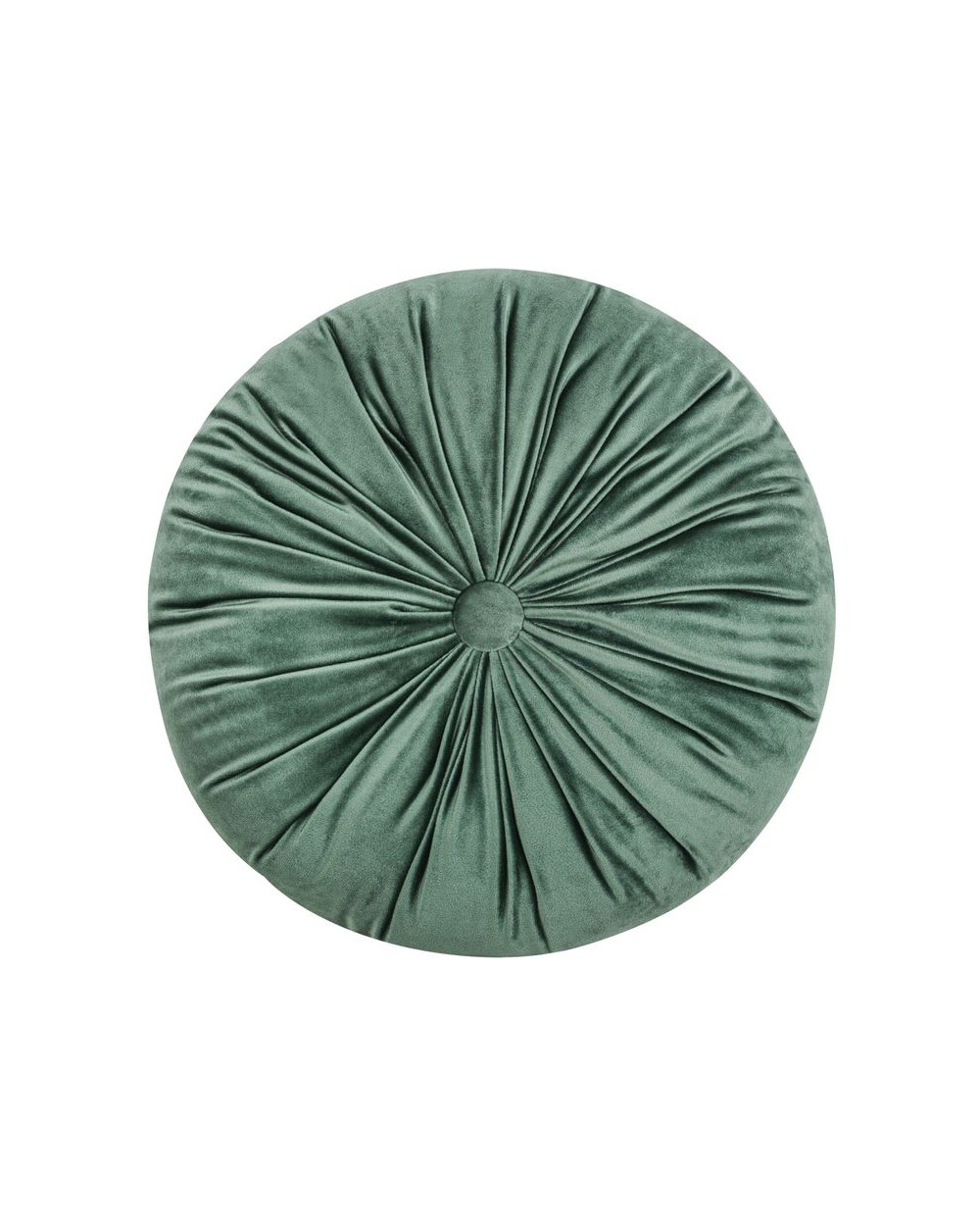 Poduszka okrągła Velvet 40 ciemnozielona