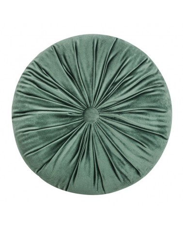 Poduszka okrągła Velvet 40 ciemnozielona