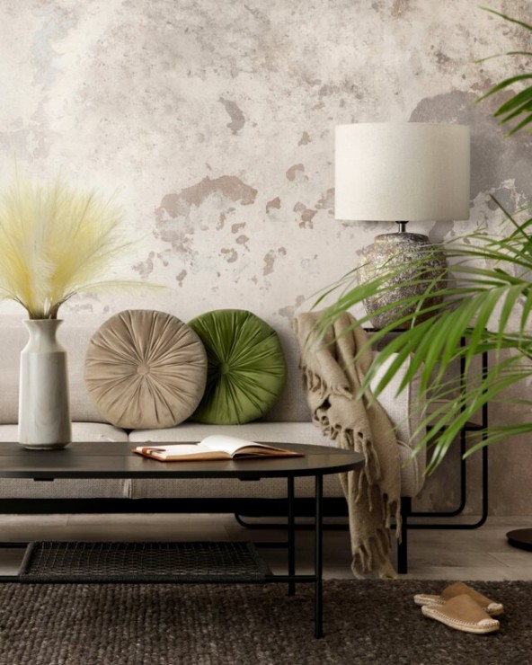 Poduszka okrągła Velvet 40 ciemnozielona