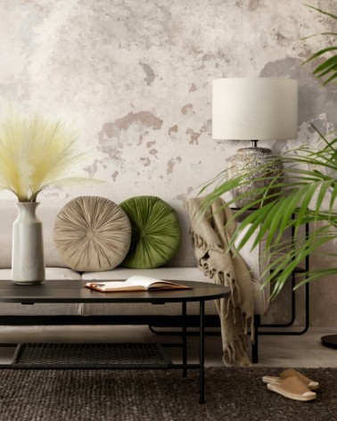 Poduszka okrągła Velvet 40 ciemnozielona