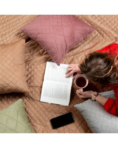 Poszewka velvet 40x40 Luiz 3 granatowa