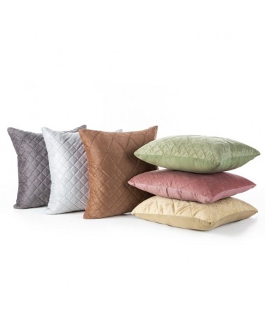 Poszewka velvet 40x40 Luiz 3 srebrna 