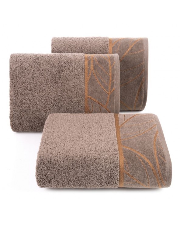 Ręcznik bawełna 50x90 Alisma 2 brązowy