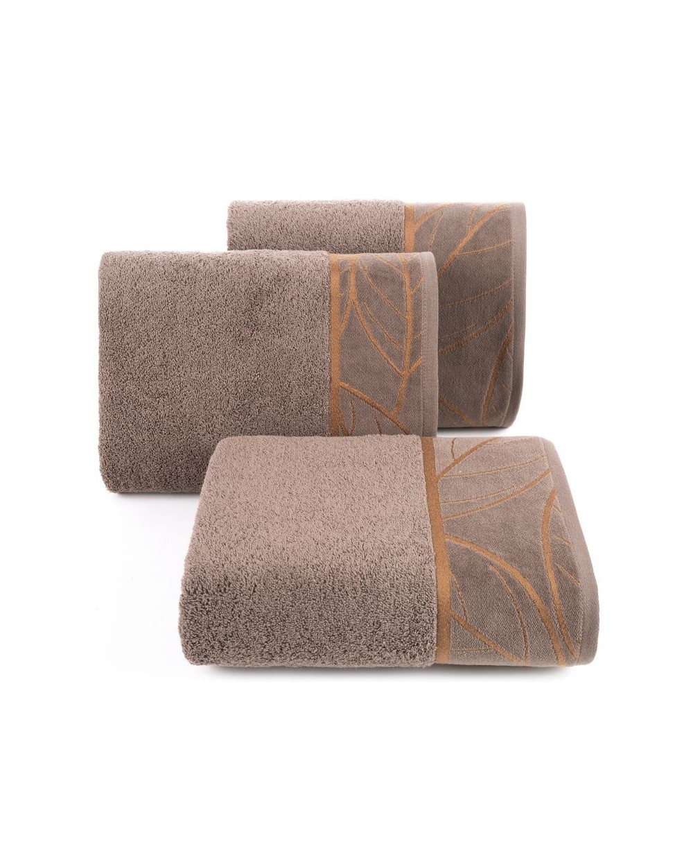 Ręcznik bawełna 50x90 Alisma 2 brązowy