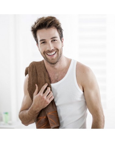 Ręcznik bawełna 50x90 Alisma 2 brązowy